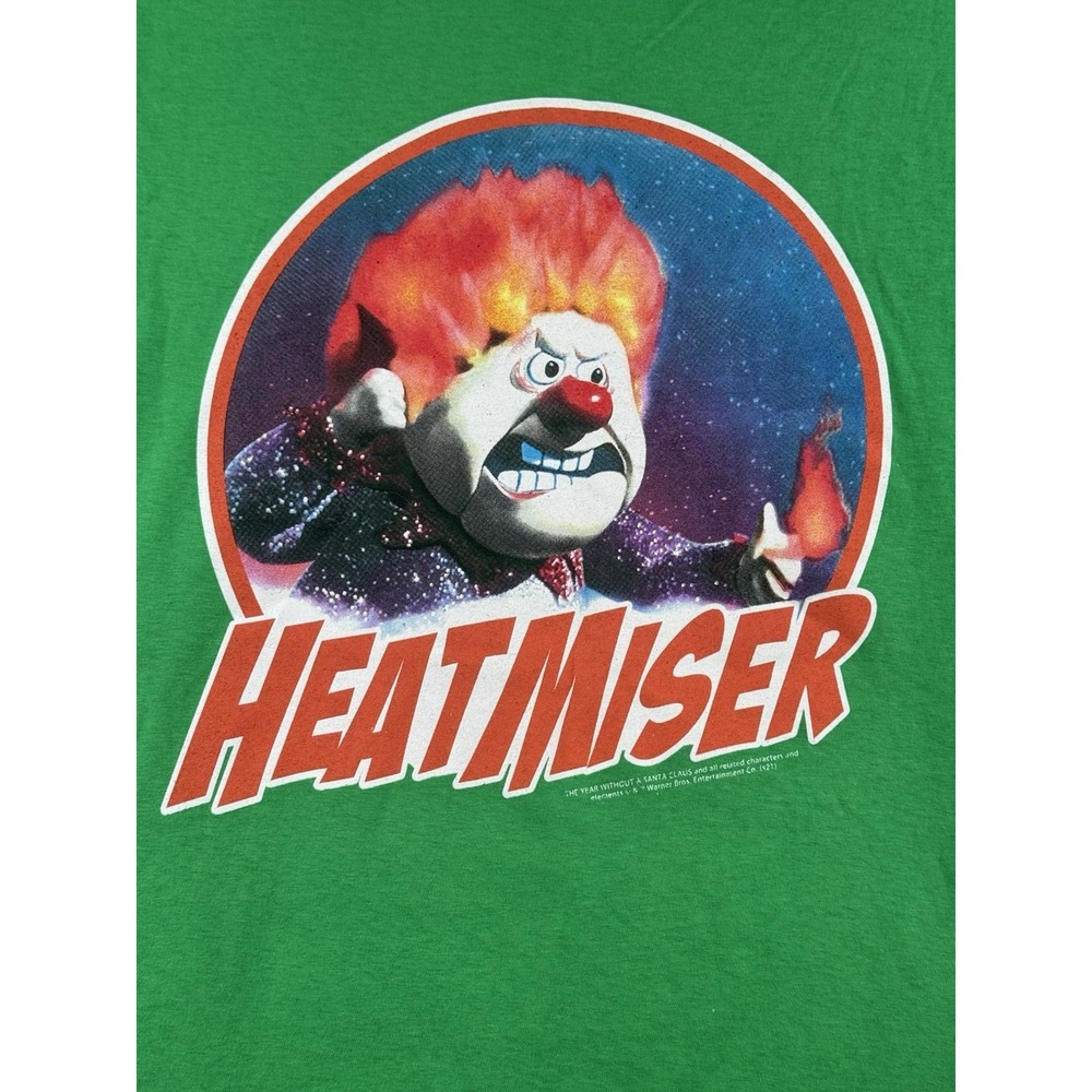 NWT HeatMiser Shirt Mens Small Green The Year Without The Santa Claus Christmas